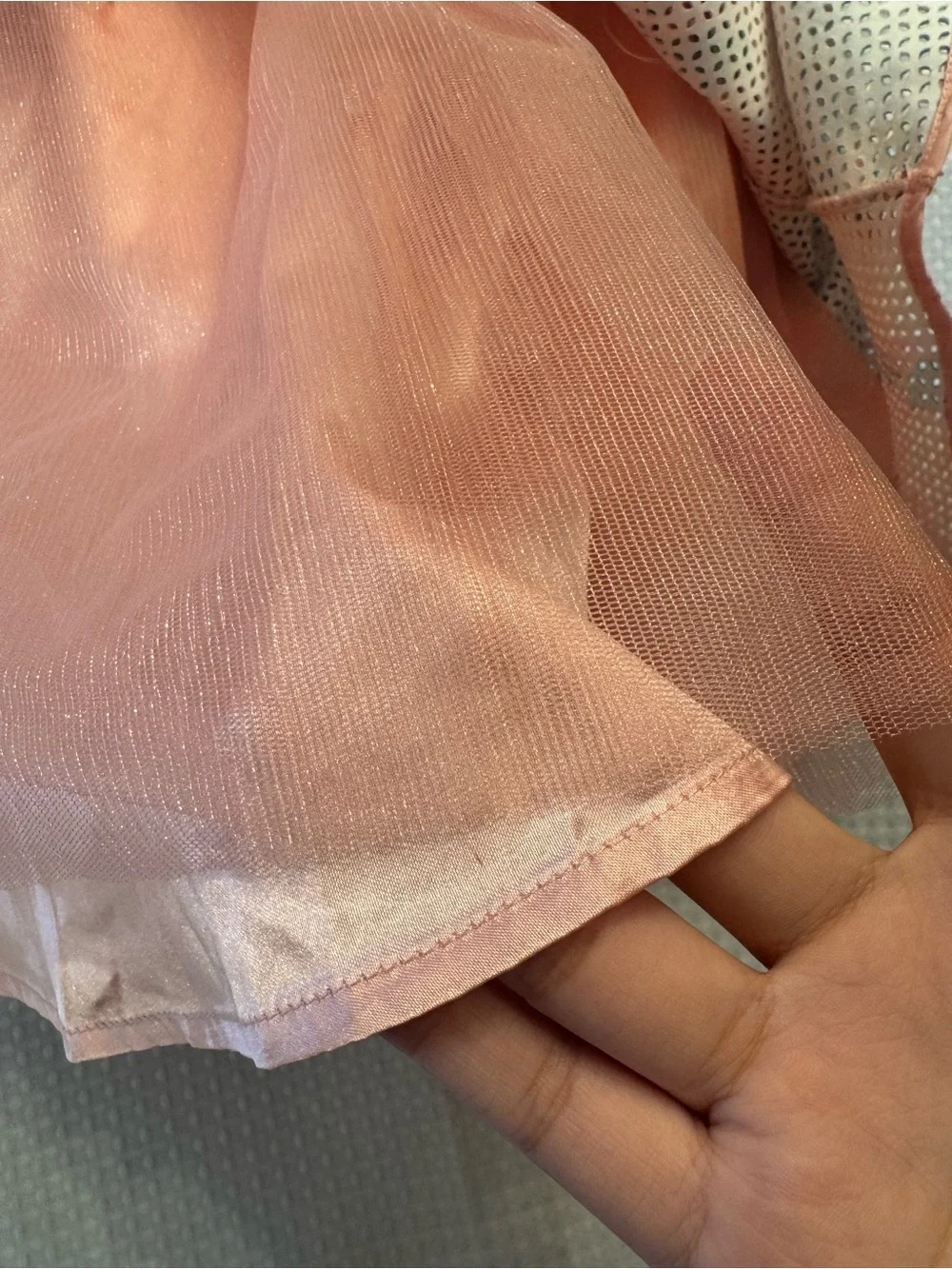 Sean John Pink Floral Mesh Skirt